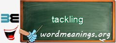 WordMeaning blackboard for tackling